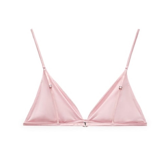 NWT Barbie x Zara pink satin bralette Small - Picture 2 of 11